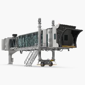 3D Airport Passenger Boarding Jetway Bridge